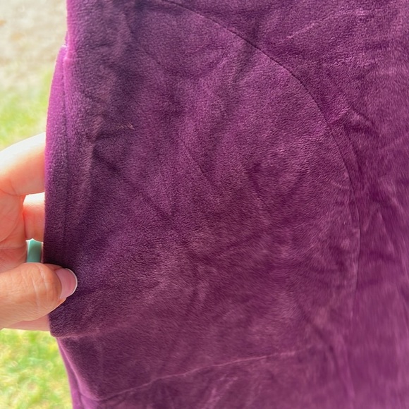 J. Jill Crushed Velvet Long Sleeve Shift Dress Tunic Huckleberry Purple Size XS - Picture 5 of 7